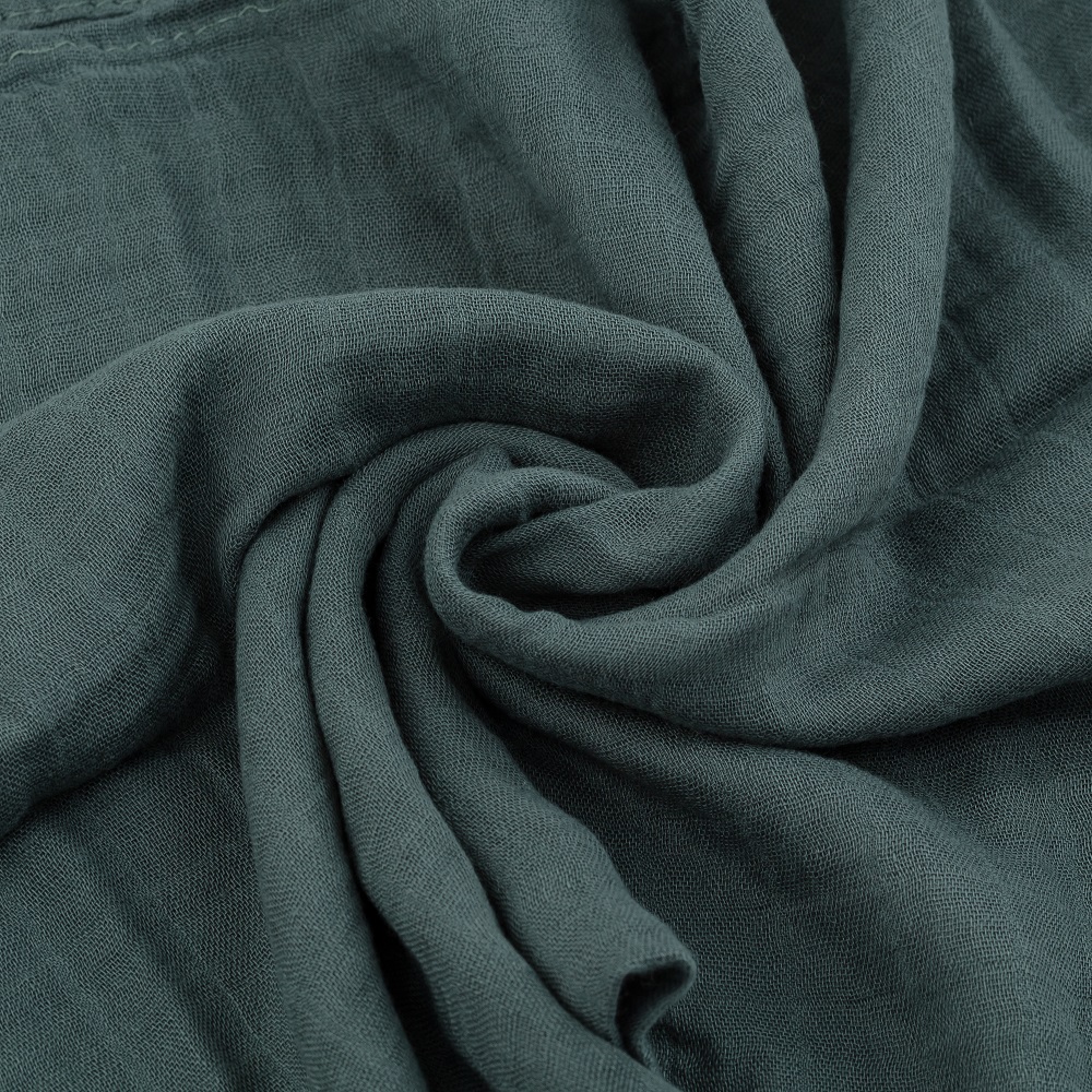 PETITE&MARS Otulacze z muślinu bambusowego 2szt GREEN LEAVES